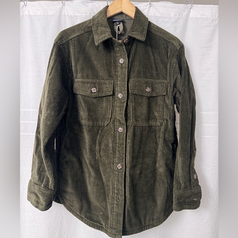 Patagonia Forest Green Corduroy Utility Jacket